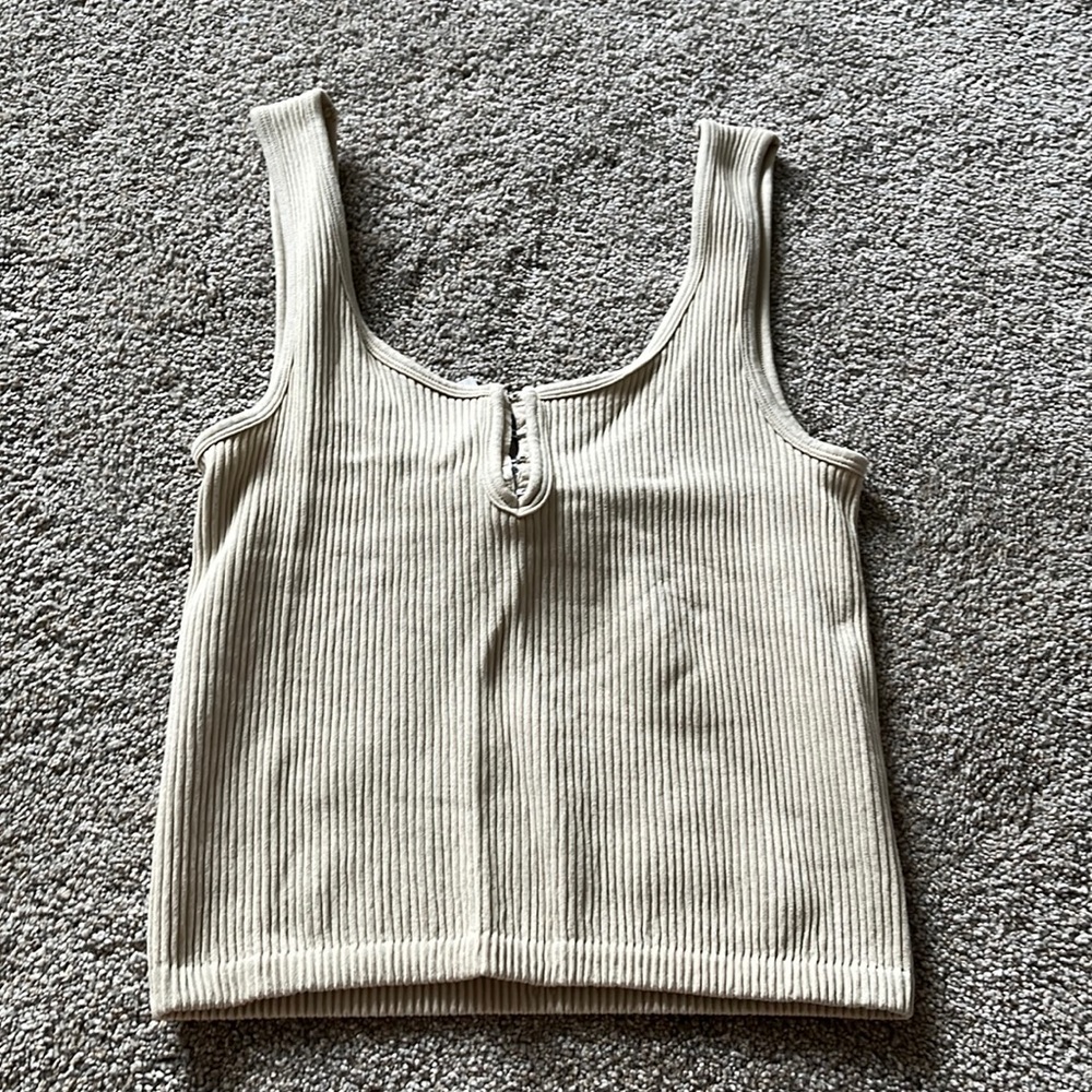 Forever 21 tan crop top